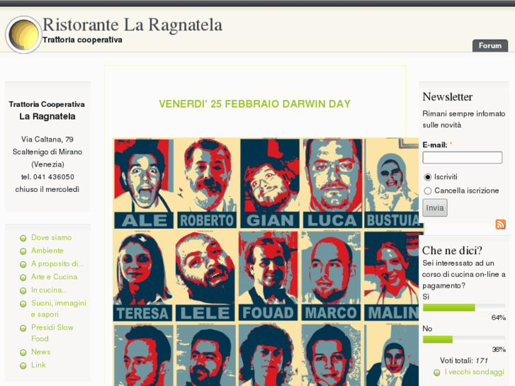 www.ristorantelaragnatela.com