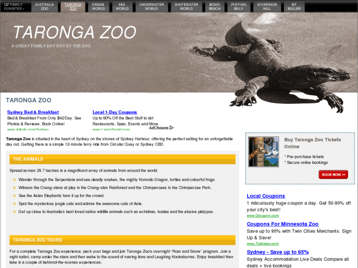 www.taronga-zoo.com.au