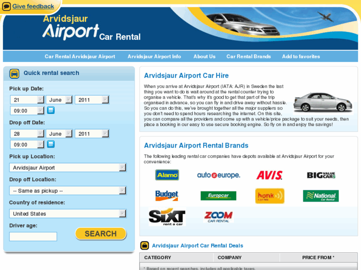 www.arvidsjaurairportcarhire.com