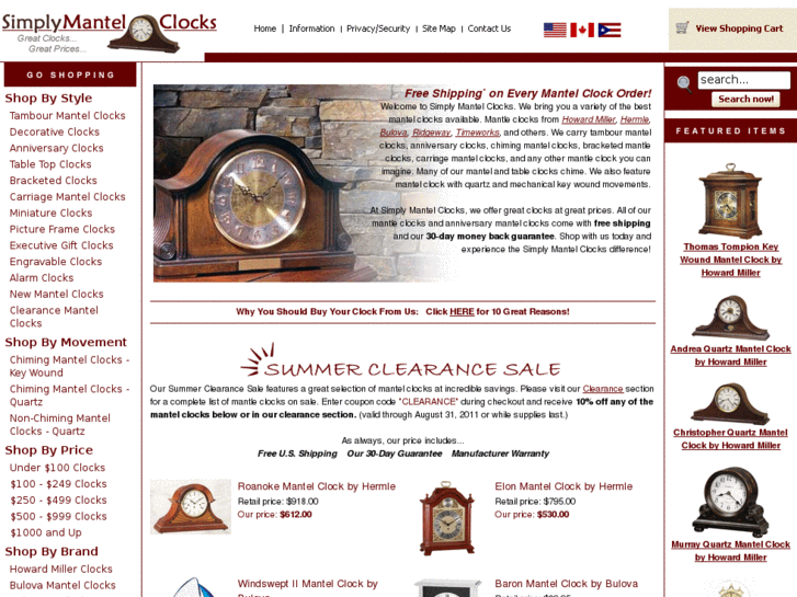 www.simplymantelclocks.com