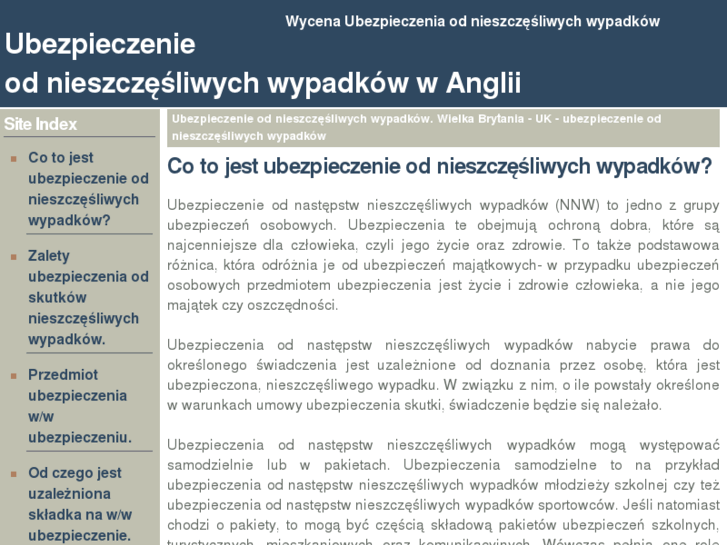 www.ubezpieczenie-od-nieszczesliwych-wypadkow-uk.com