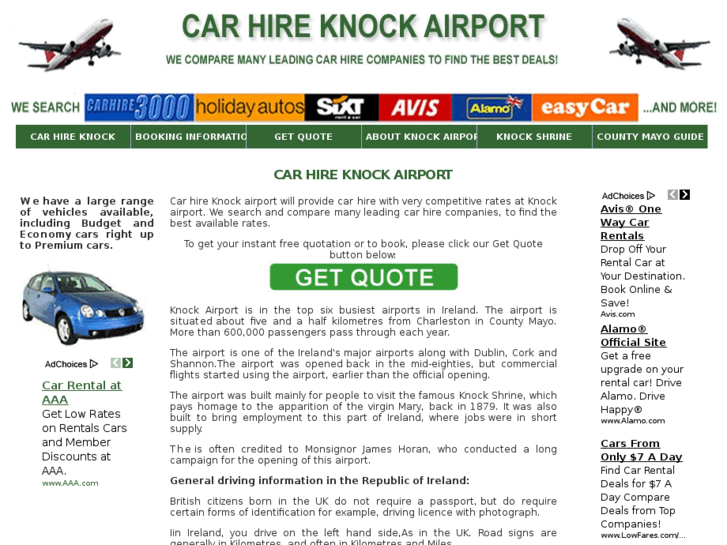 www.carhireknockairport.net