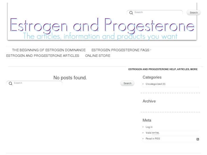 www.estrogenandprogesterone.com