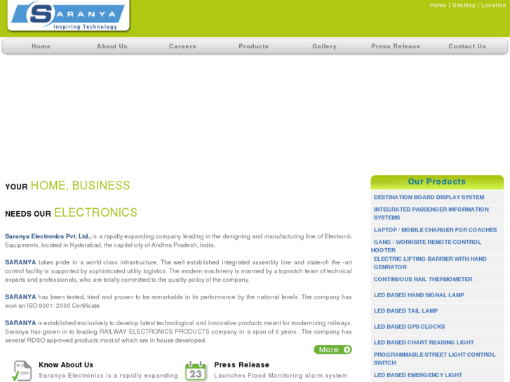 www.saranyaelectronics.com