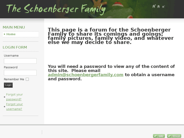 www.schoenbergerfamily.com