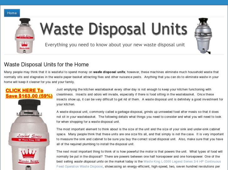 www.wastedisposalunits.org