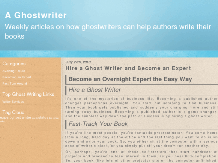 www.aghostwriter.org