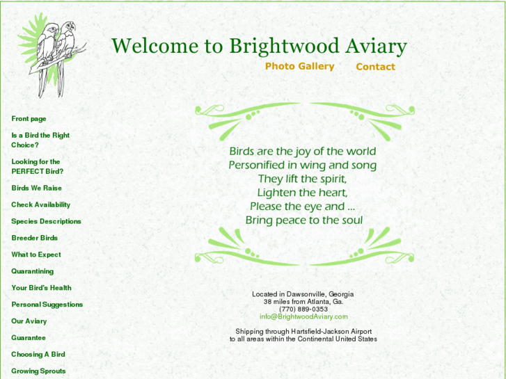 www.brightwoodaviary.com