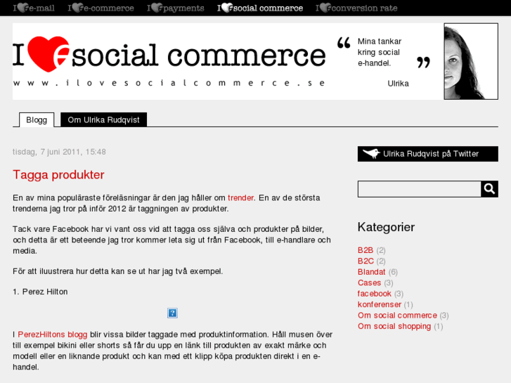 www.ilovesocialcommerce.se