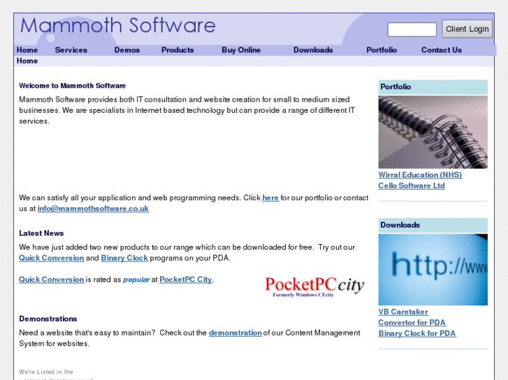 www.mammothsoftware.co.uk