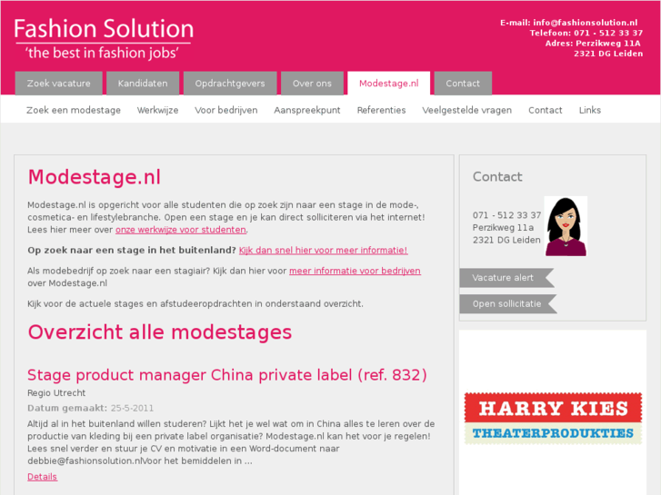 www.modestage.nl