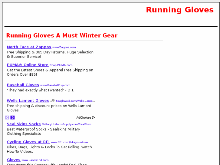 www.runninggloves.org