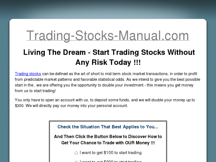 www.trading-stocks-manual.com