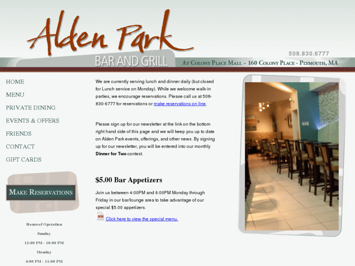 www.aldenparkrestaurant.com