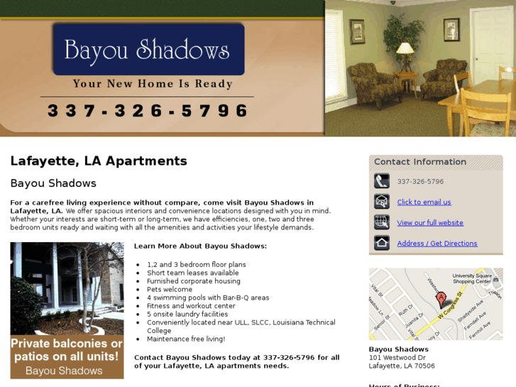 www.bayoushadowapartments.com