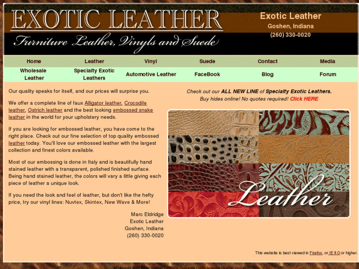 www.exoticleatherco.com