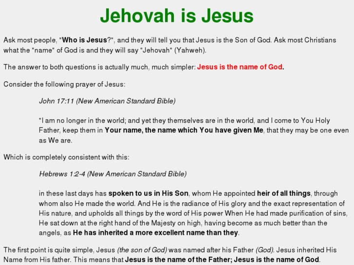 www.jehovahisjesus.com