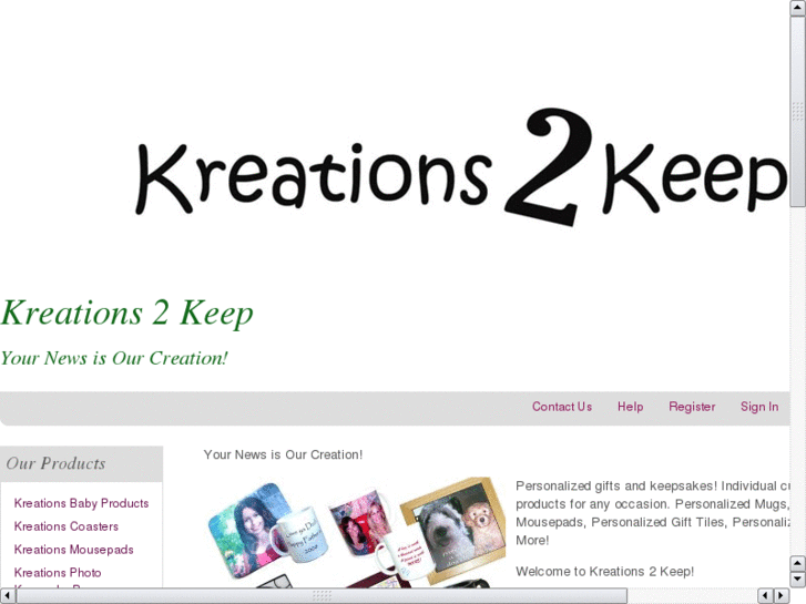 www.kreations2keep.com