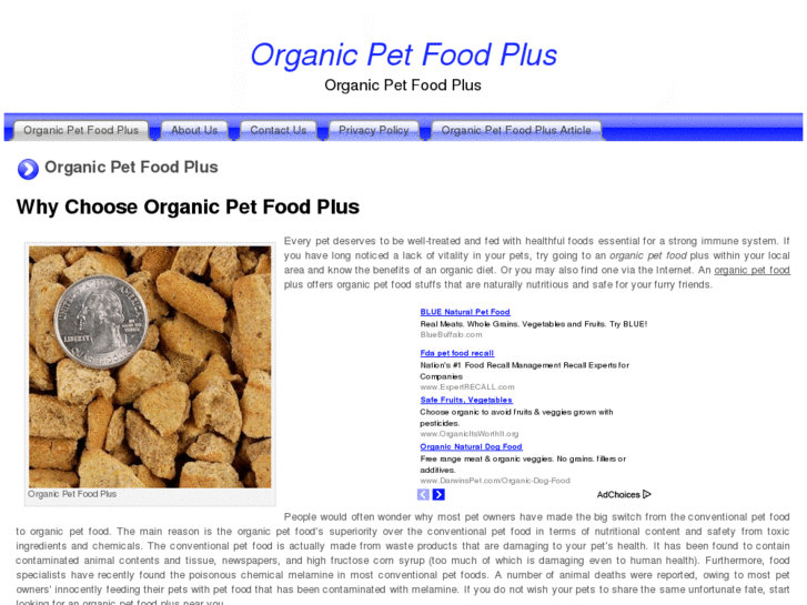 www.organicpetfoodplus.com