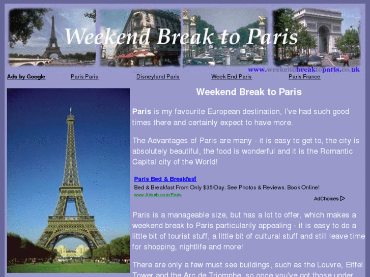 www.weekendbreaktoparis.co.uk