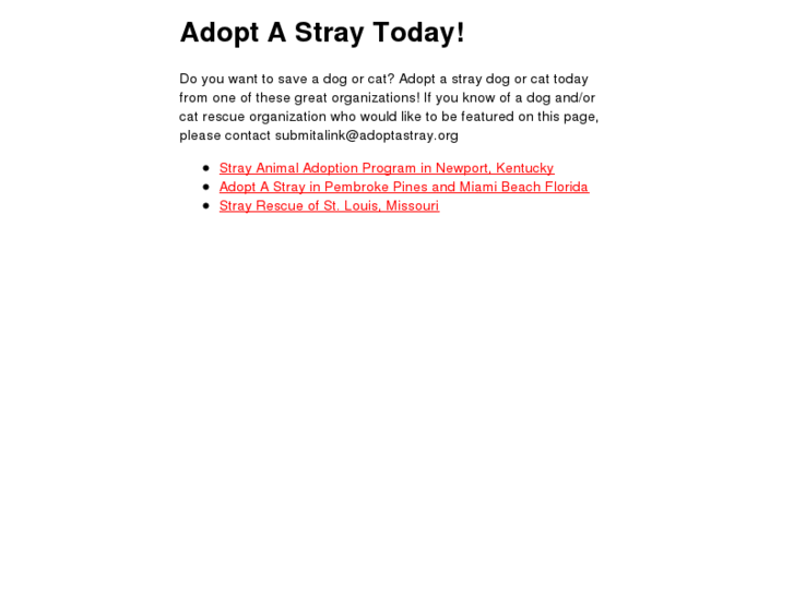 www.adoptastray.org