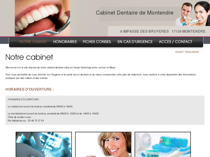 www.cabinetdentairedemontendre.com