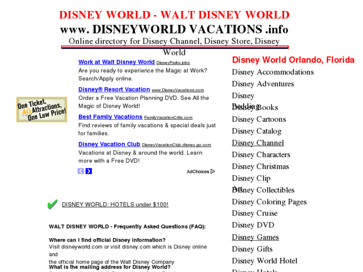 www.disneyworldvacations.info