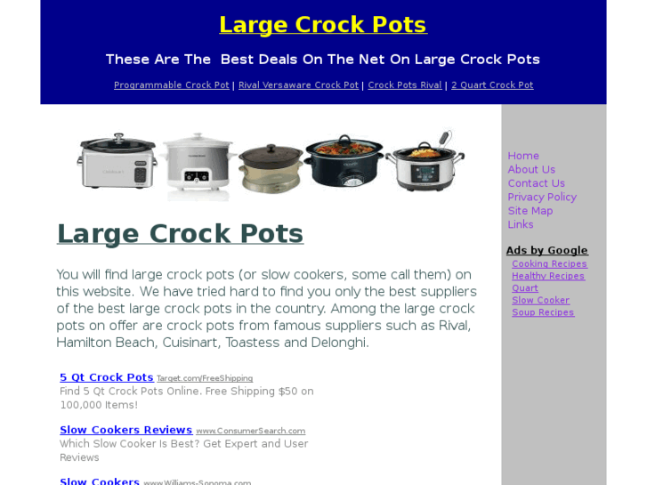 www.largecrockpots.net