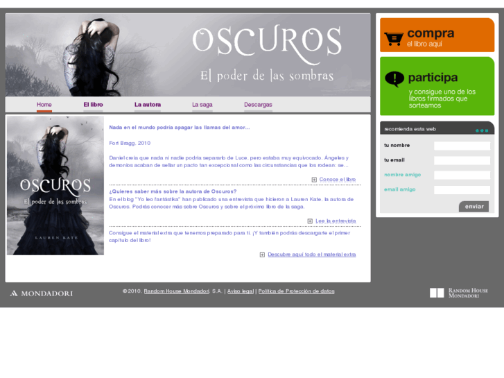 www.oscuros-novela.com