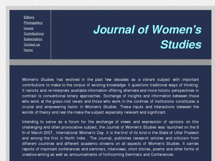 www.journalofwomenstudies.com