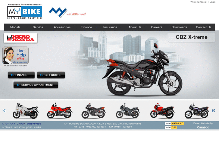 www.mybikeherohonda.com