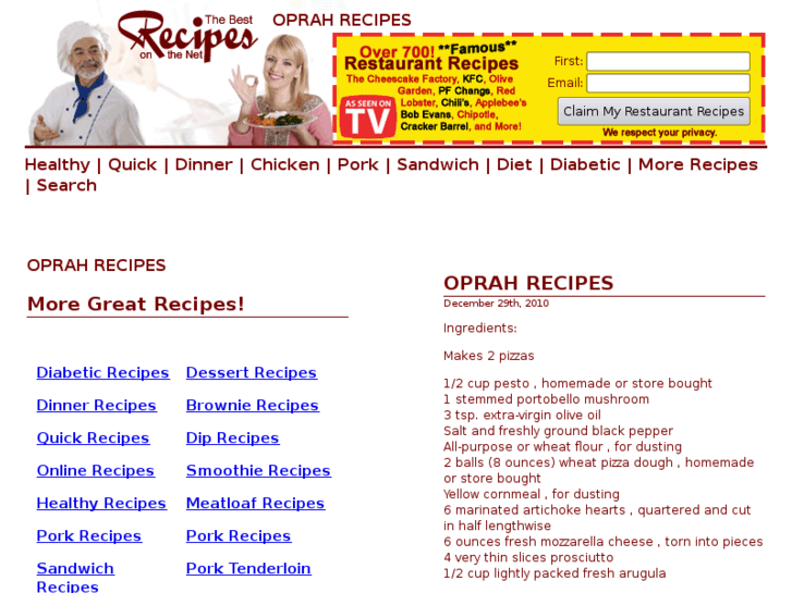 www.oprahrecipes.com