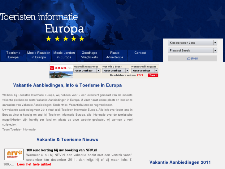 www.toeristeninformatie.eu