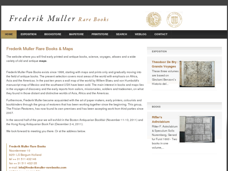 www.frederikmuller-rarebooks.com