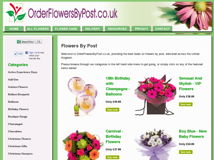 www.orderflowersbypost.co.uk