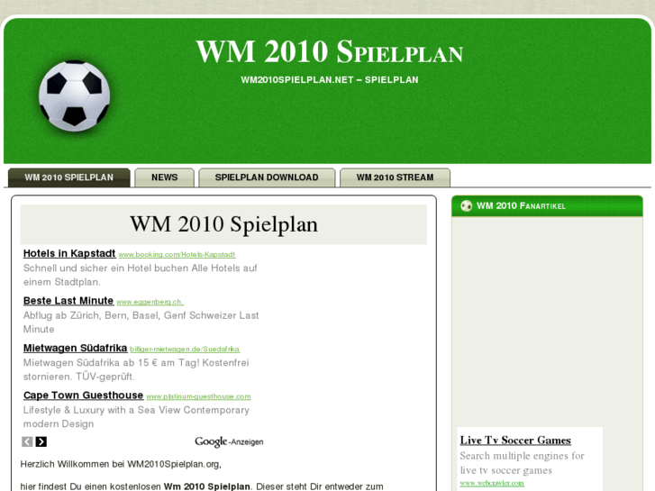 www.wm2010spielplan.net