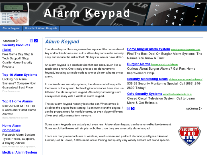 www.alarmkeypads.net