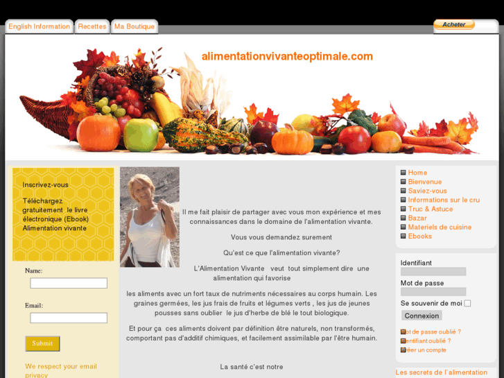 www.alimentationvivanteoptimale.com