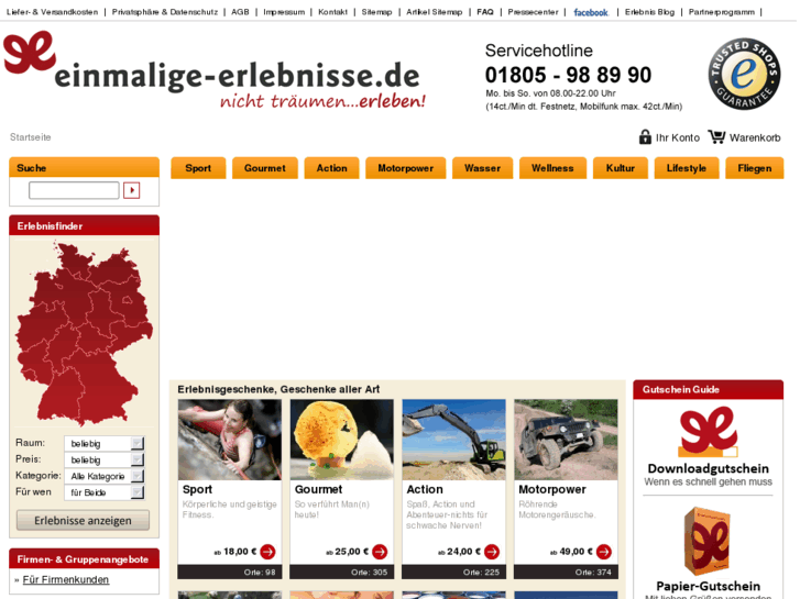 www.einmalige-erlebnisse.de