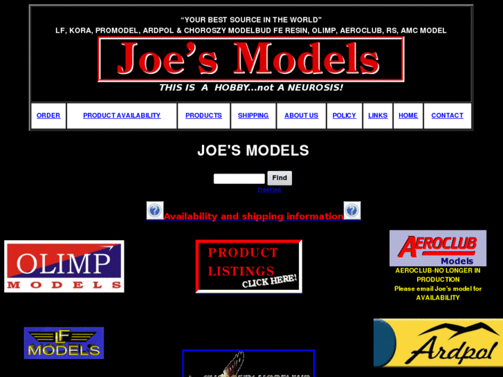 www.joesmodels.com