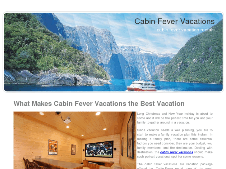 www.cabinfevervacations.org