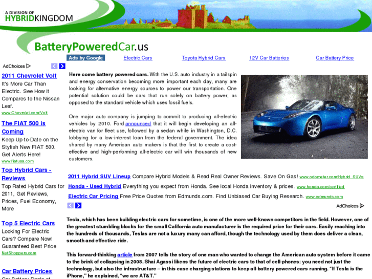 www.batterypoweredcar.us