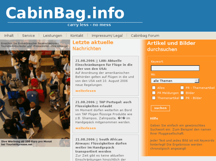 www.cabinbag.info