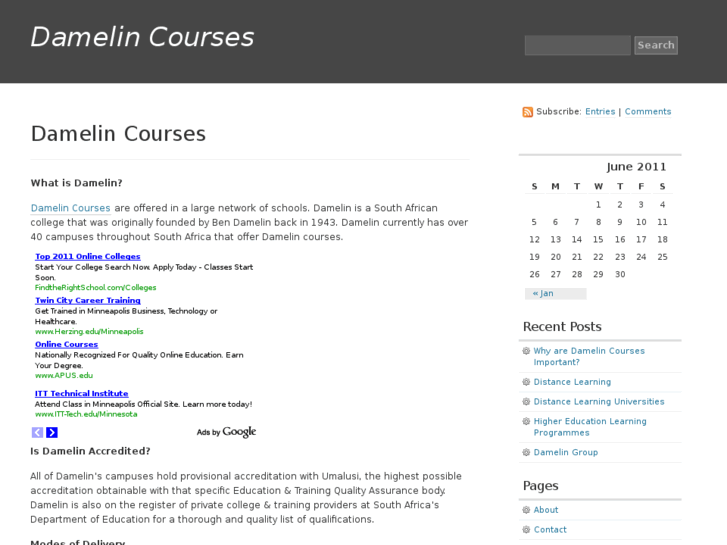 www.damelincourses.info