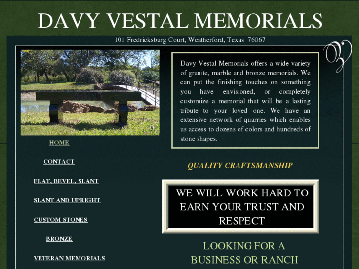 www.davyvestalmemorials.com