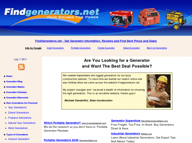 www.findgenerators.net