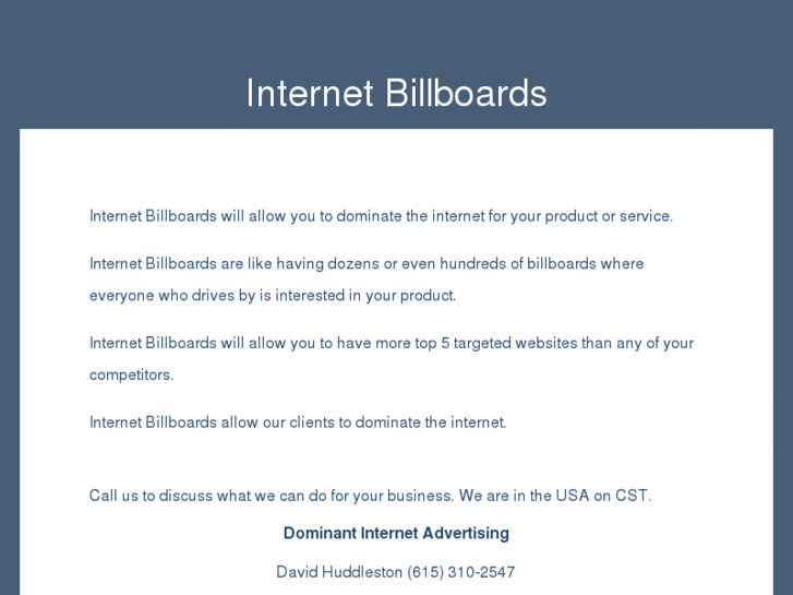 www.internetbillboards.org
