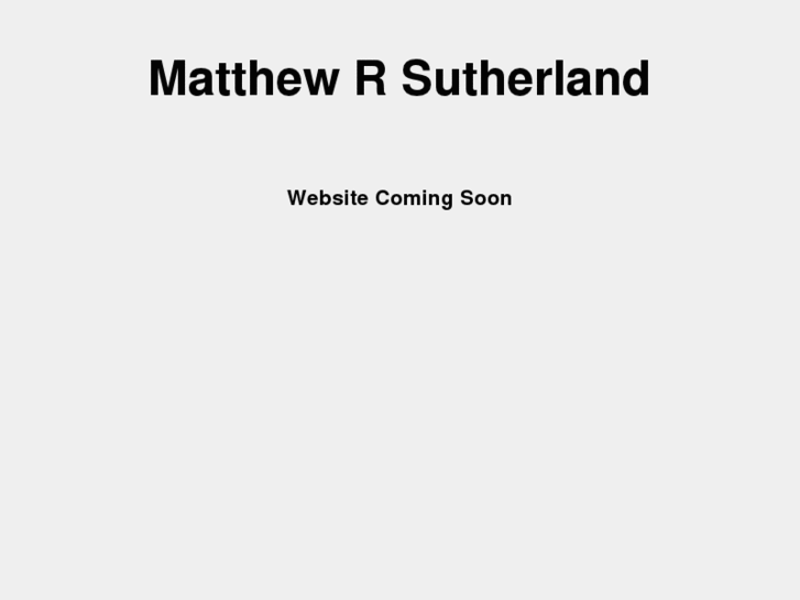 www.matthewrsutherland.com