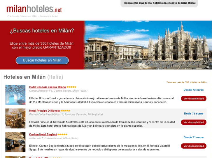 www.milanhoteles.net