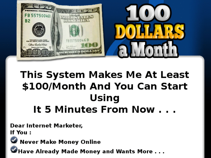 www.100dollarsamonth.com